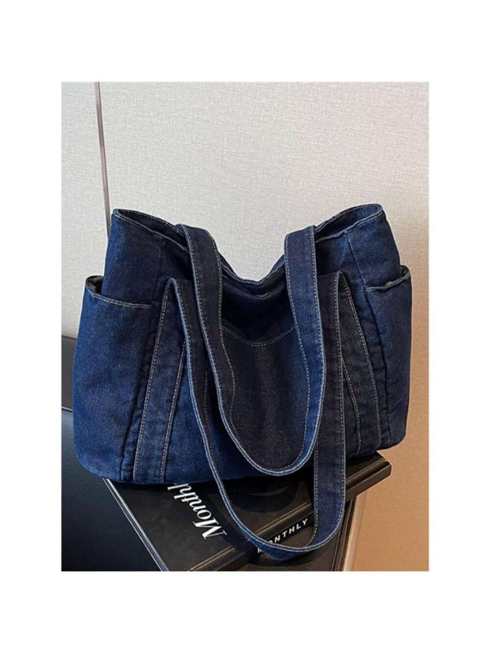 Denim Tote Shoulder Bag